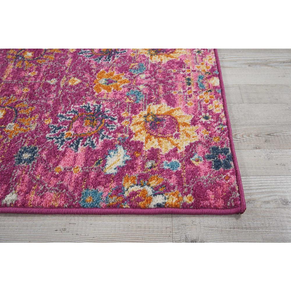 2’ x 8’ Fuchsia and Orange Distressed Runner Rug - 385189. Picture 5