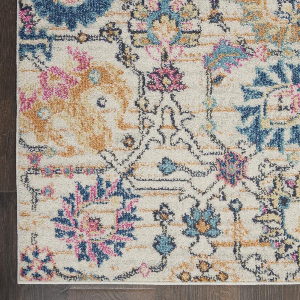 2’ x 3’ Ivory and Multicolor Floral Buds Scatter Rug - 385201. Picture 2