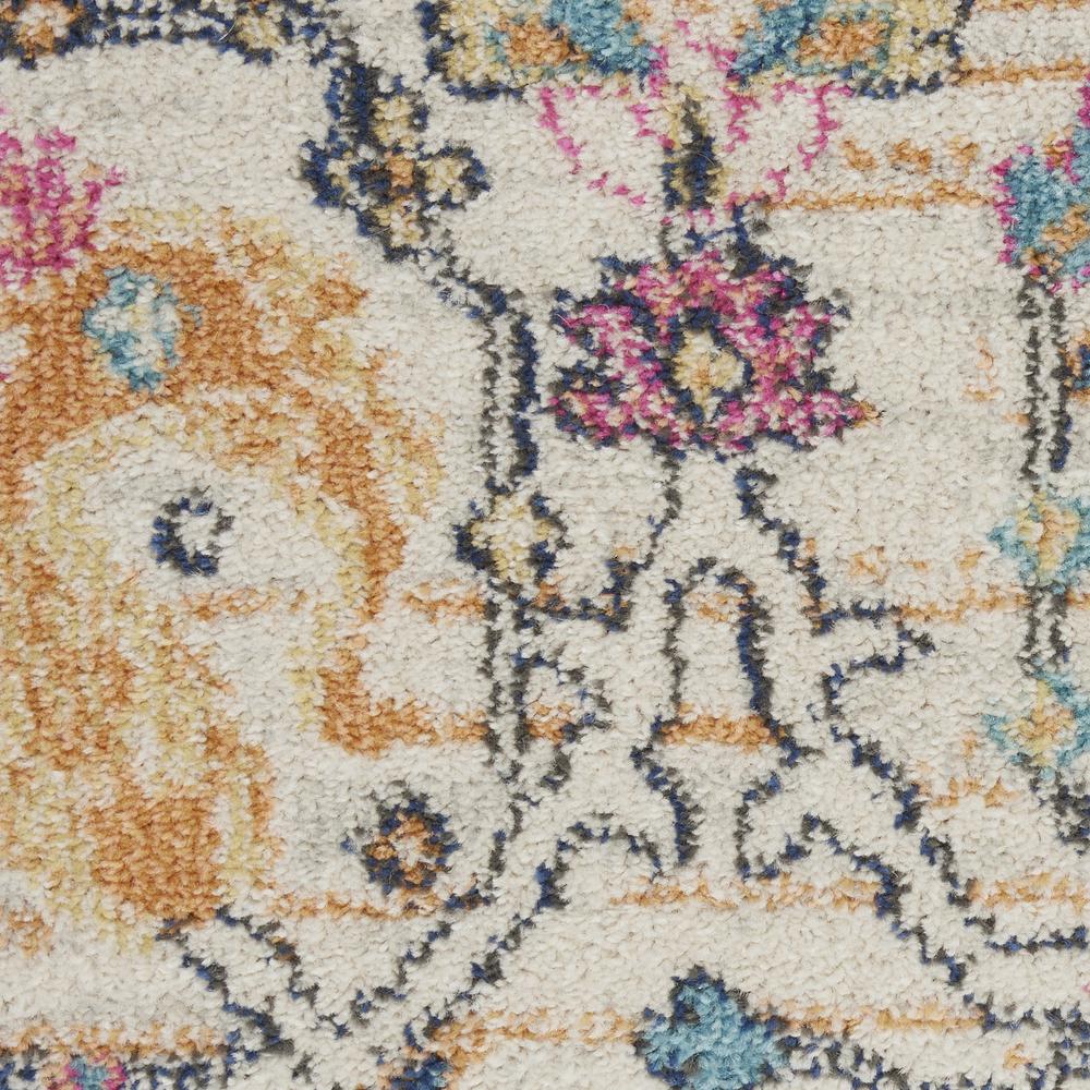 2’ x 3’ Ivory and Multicolor Floral Buds Scatter Rug - 385201. Picture 5