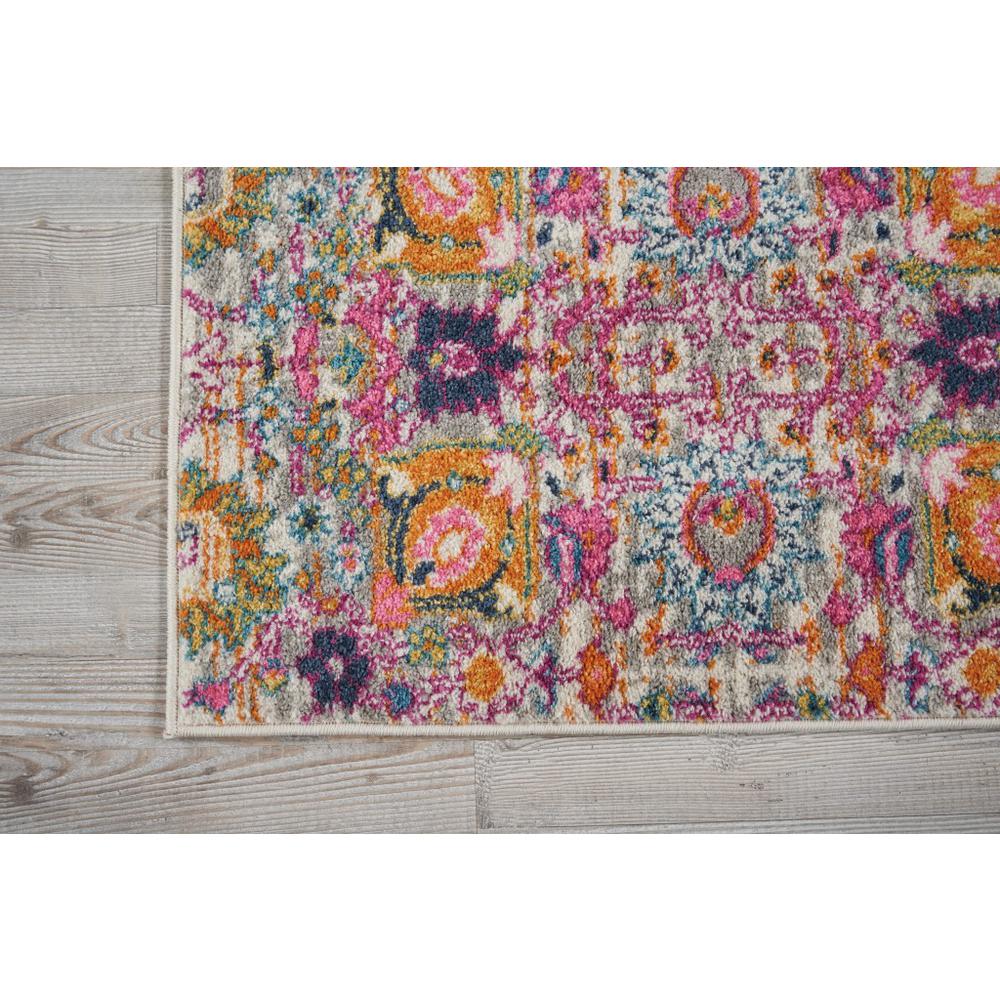 2’ x 3’ Gray and Pink Distressed Scatter Rug - 385240. Picture 2