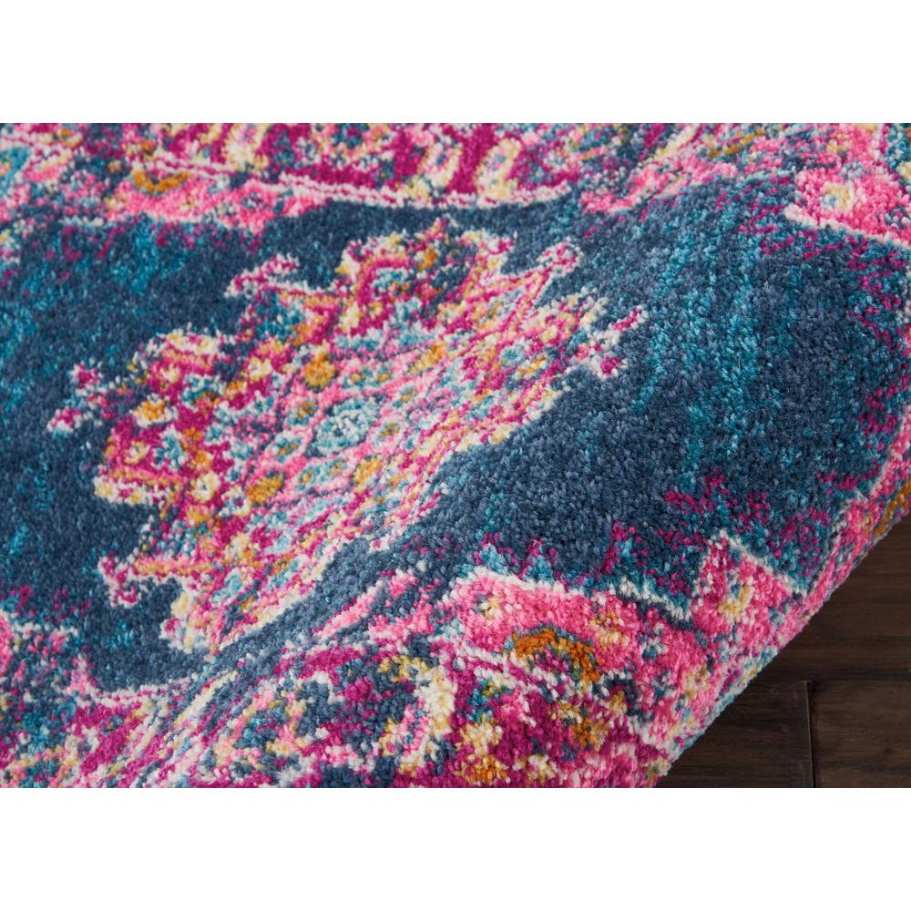 2’ x 3’ Blue and Pink Medallion Scatter Rug Blue. Picture 3