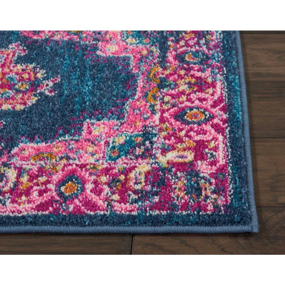 2’ x 3’ Blue and Pink Medallion Scatter Rug Blue. Picture 6