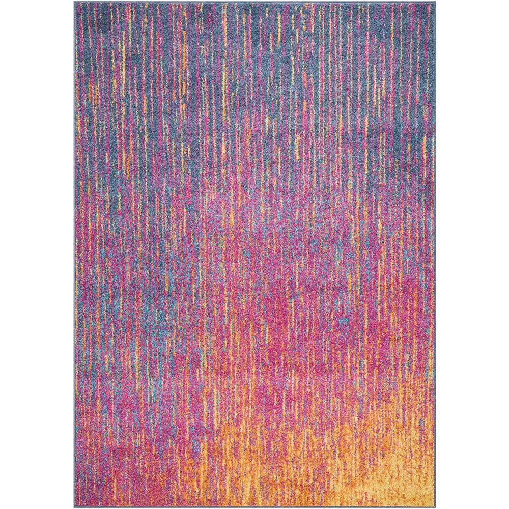 5’ x 7’ Rainbow Abstract Striations Area Rug - 385274. Picture 1
