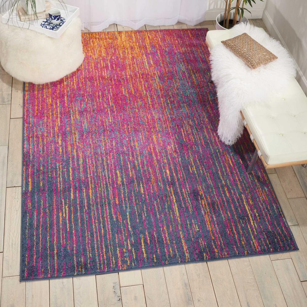 5’ x 7’ Rainbow Abstract Striations Area Rug - 385274. Picture 4