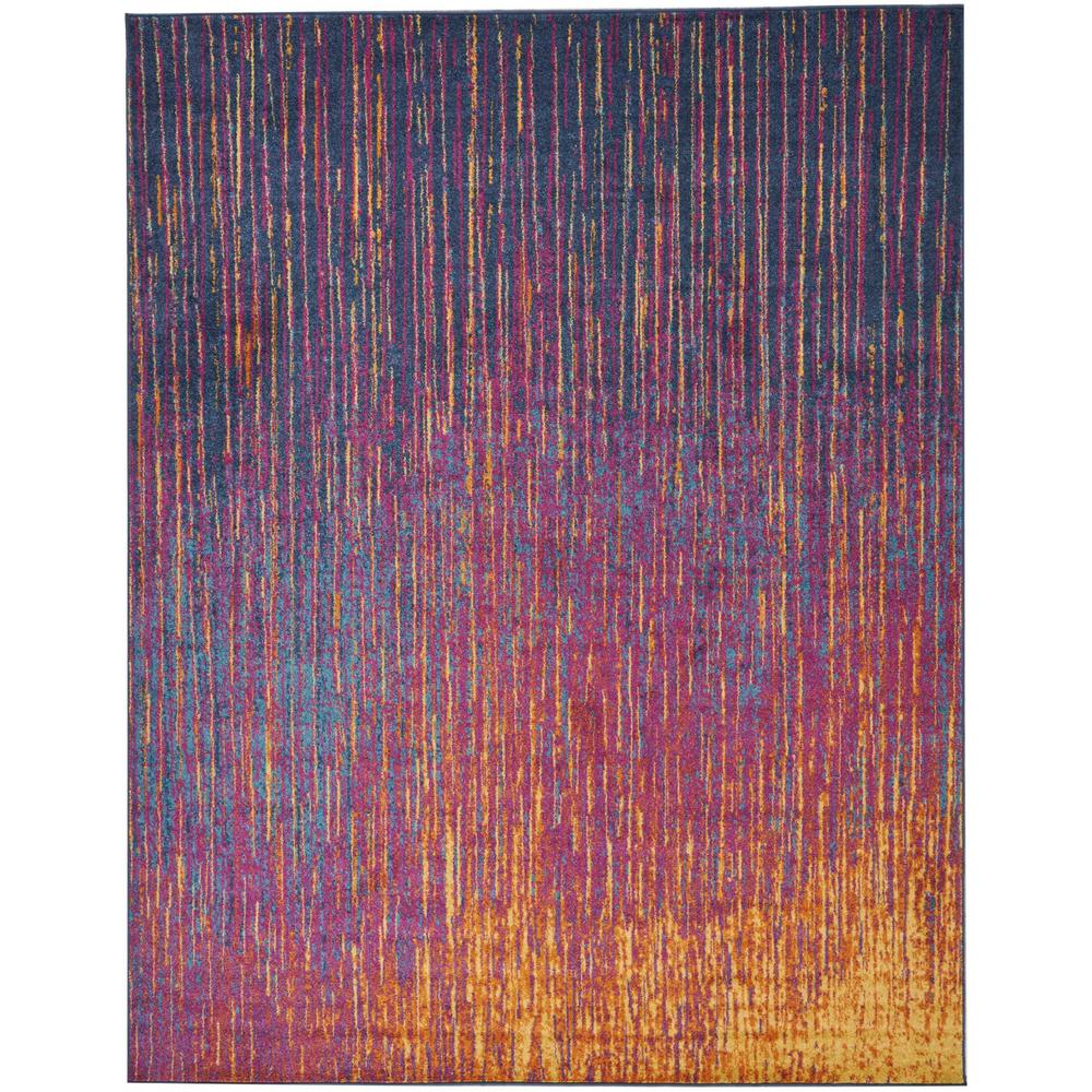 8’ x 10’ Rainbow Abstract Striations Area Rug - 385276. Picture 1