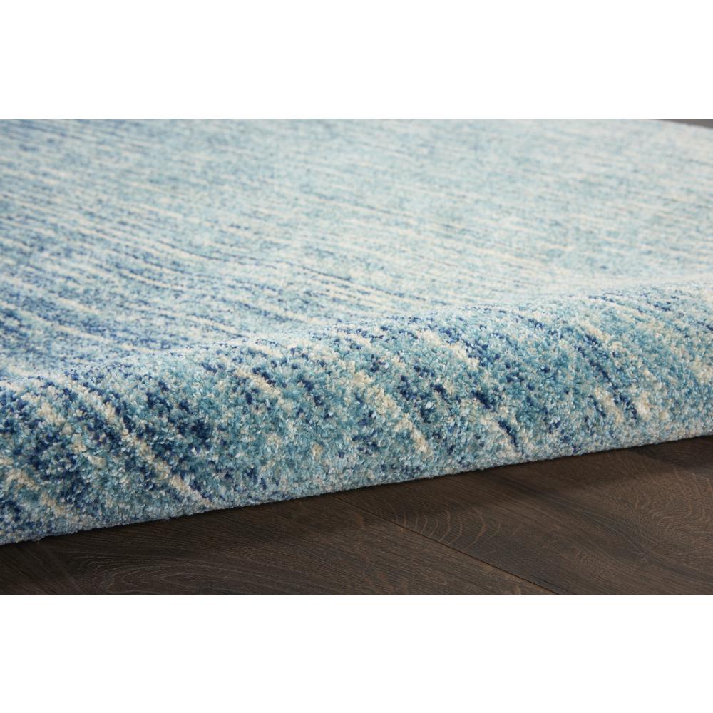 2’ x 6’ Navy and Light Blue Abstract Runner Rug Navy/Light Blue. Picture 3