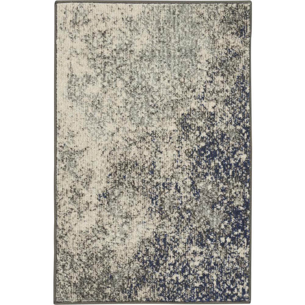 2’ x 3’ Charcoal and Ivory Abstract Scatter Rug Charcoal/Ivory. Picture 1