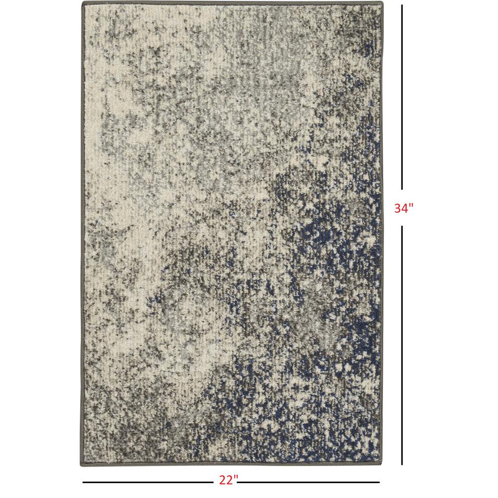 2’ x 3’ Charcoal and Ivory Abstract Scatter Rug Charcoal/Ivory. Picture 5
