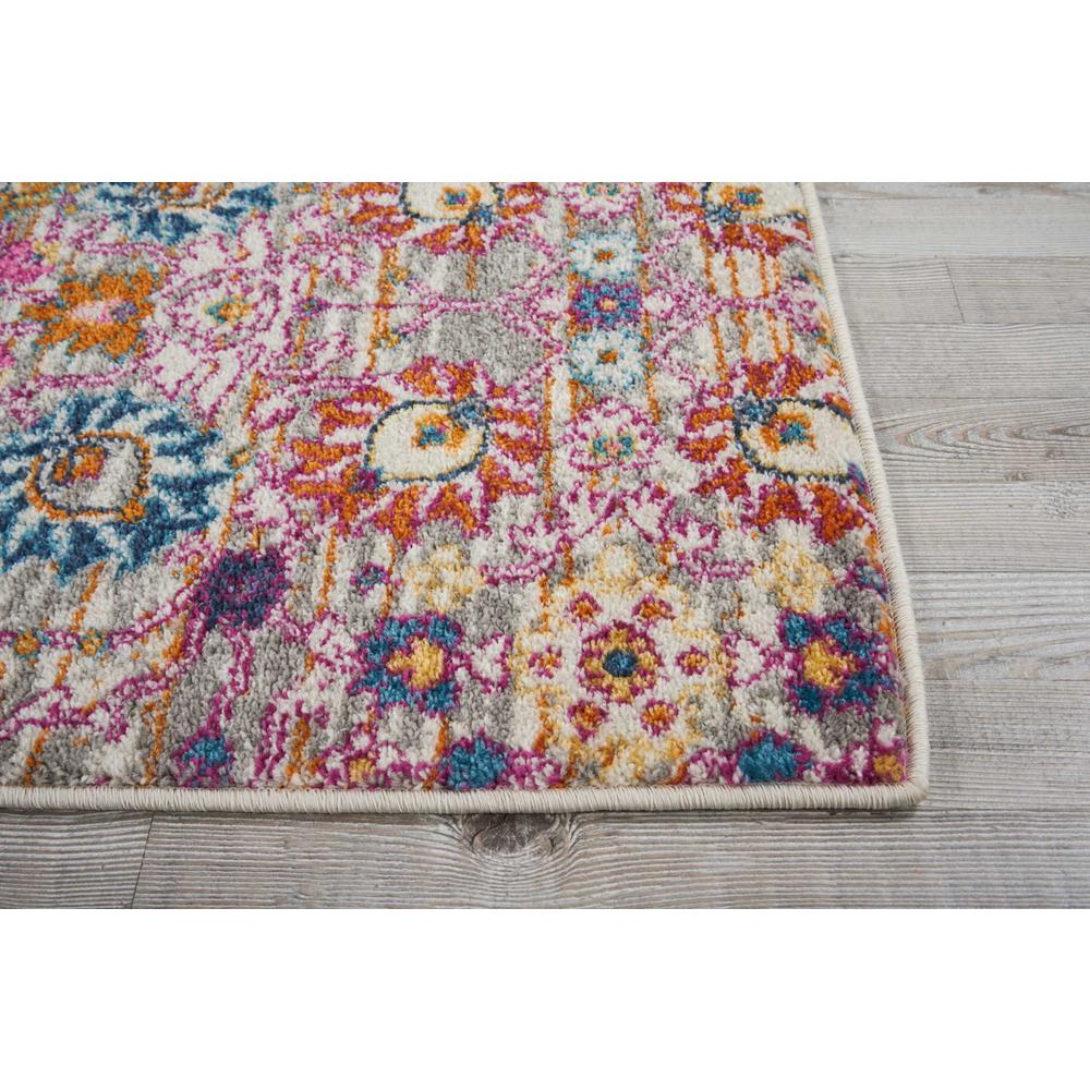 2’ x 8’ Gray and Pink Distressed Runner Rug - 385300. Picture 5