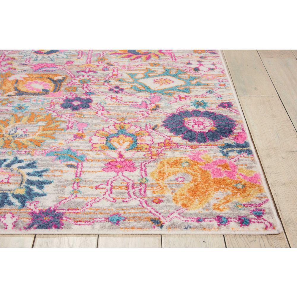 5’ x 7’ Gray and Pink Distressed Area Rug - 385301. Picture 6