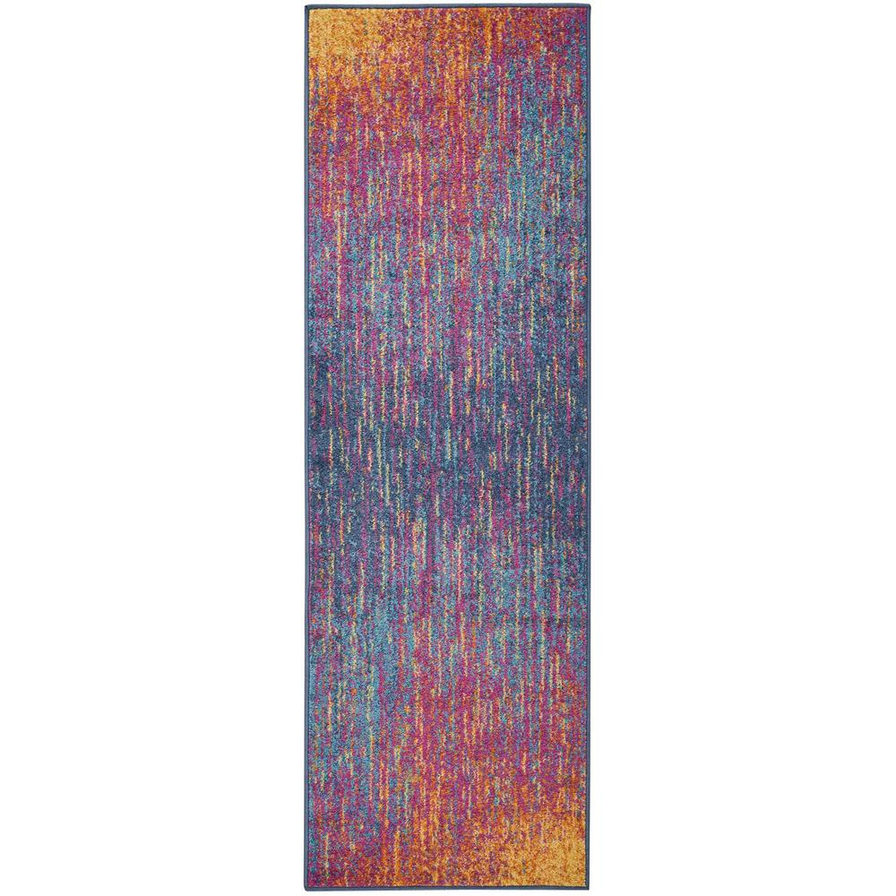 2’ x 6’ Rainbow Abstract Striations Runner Rug - 385357. Picture 1