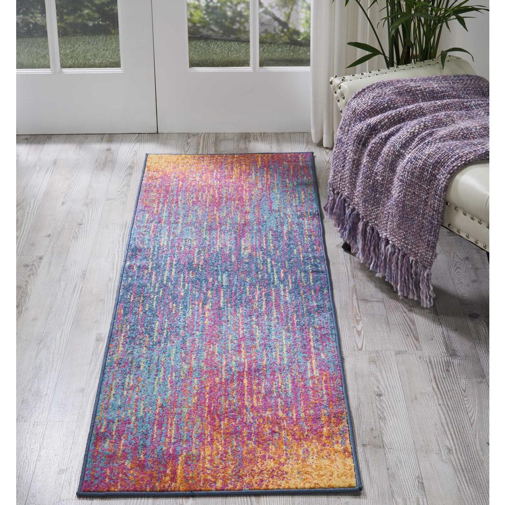 2’ x 6’ Rainbow Abstract Striations Runner Rug - 385357. Picture 4