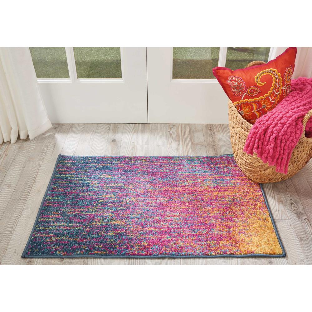2’ x 3’ Rainbow Abstract Striations Scatter Rug - 385359. Picture 4