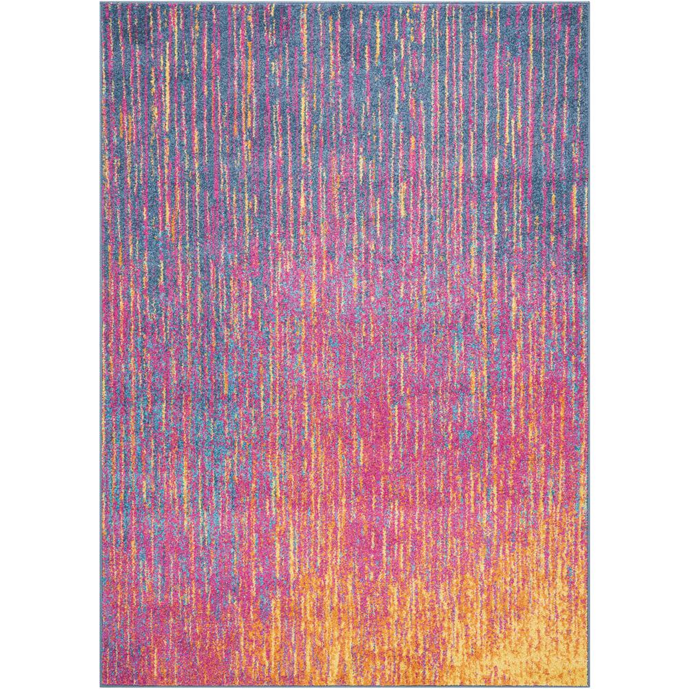 4’ x 6’ Rainbow Abstract Striations Area Rug - 385361. Picture 1