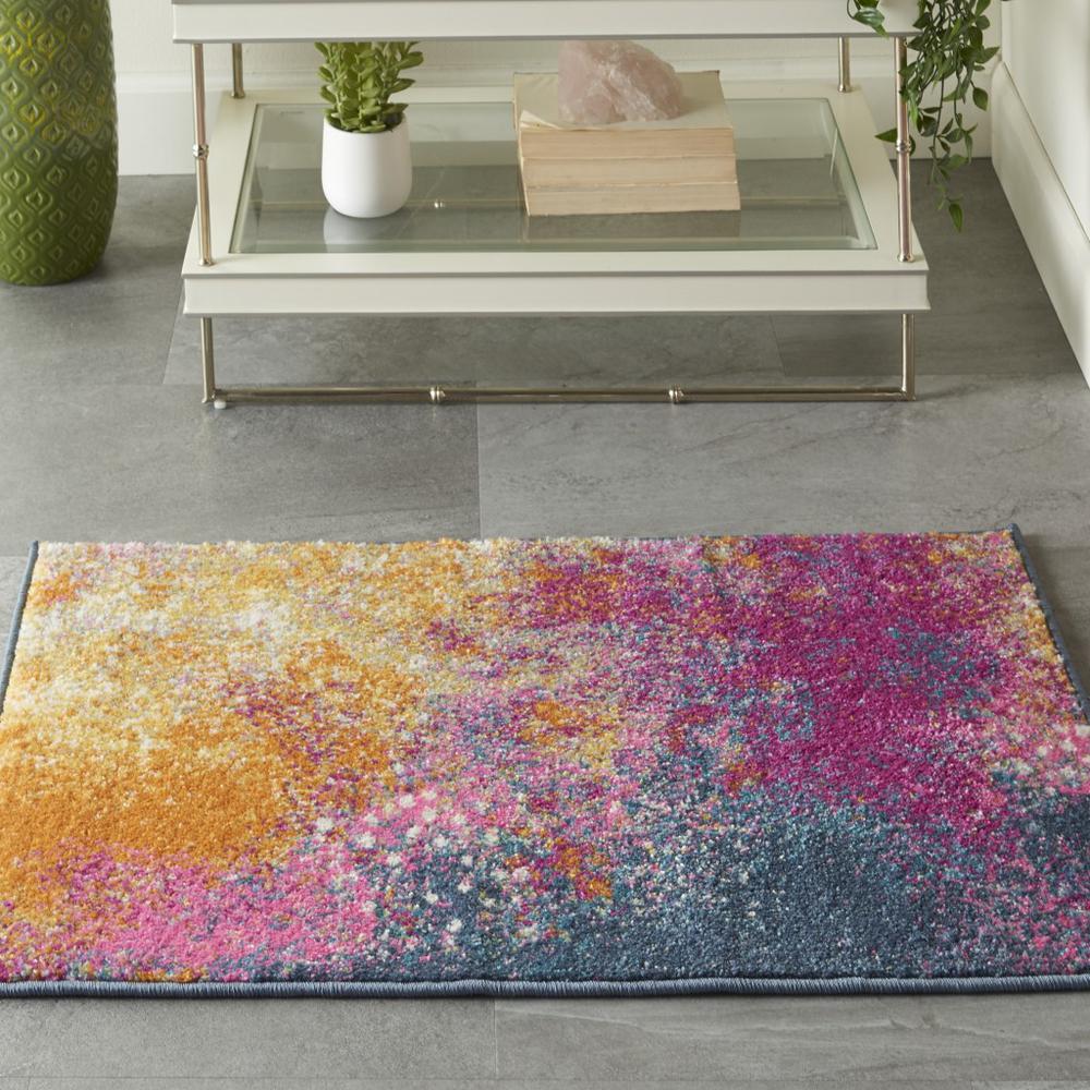 2’ x 3’ Abstract Brights Sunburst Scatter Rug - 385375. Picture 4