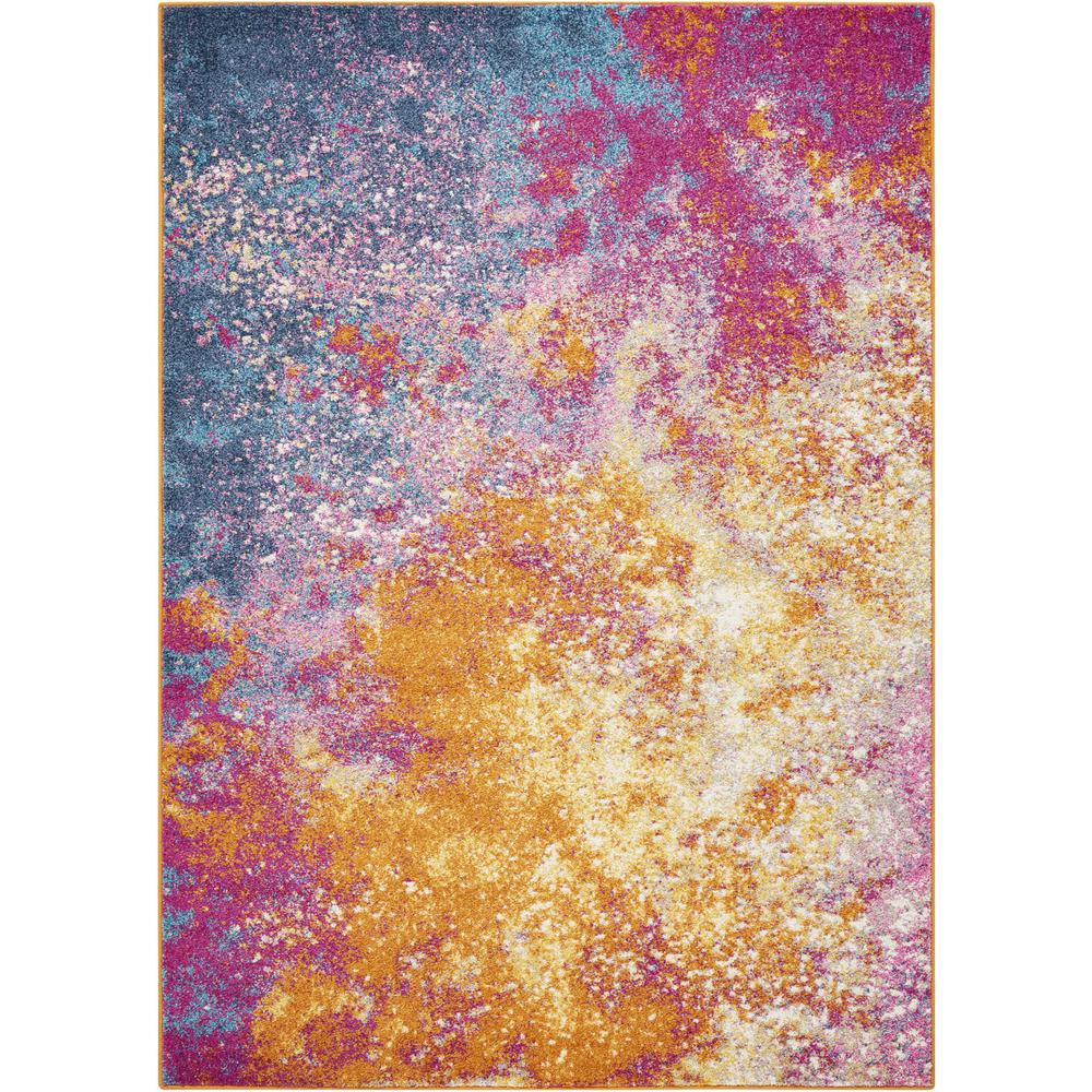 4’ x 6’ Abstract Brights Sunburst Area Rug - 385377. Picture 1