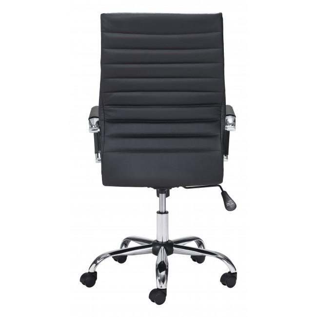 Black Faux Leather Ergonomic Classic Office Chair - 385450. Picture 4