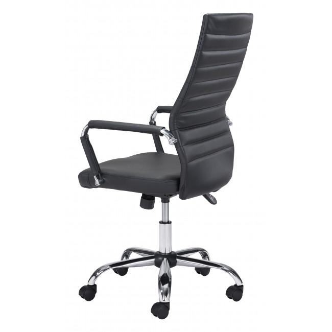 Black Faux Leather Ergonomic Classic Office Chair - 385450. Picture 5