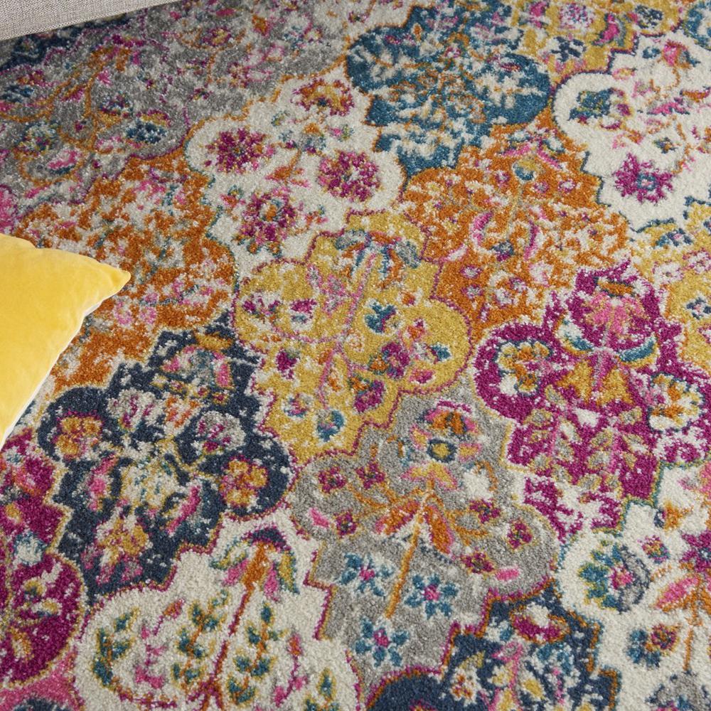 4’ x 6’ Muted Brights Floral Diamond Area Rug - 385509. Picture 5