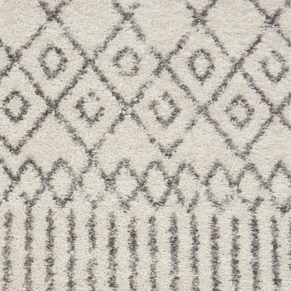 7’ x 10’ Ivory and Gray Geometric Area Rug Ivory/Grey. Picture 6