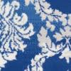 4’ x 6’ Blue and Ivory Damask Area Rug - 385819. Picture 5