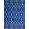 6’ x 9’ Navy Blue and Ivory Berber Pattern Area Rug - 385831. Picture 1