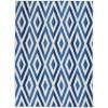 4’ x 6’ Ivory and Blue Diamond Area Rug - 385841. Picture 1