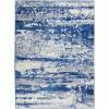 4’ x 6’ Ivory and Navy Oceanic Area Rug - 385850. Picture 1