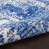 4’ x 6’ Blue and Ivory Abstract Splash Area Rug Blue Ivory. Picture 2