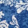 6’ x 9’ Navy and Ivory Damask Area Rug Navy Ivory. Picture 5