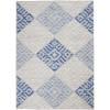 4’ x 6’ Gray and Blue Diamonds Area Rug - 385904. Picture 1