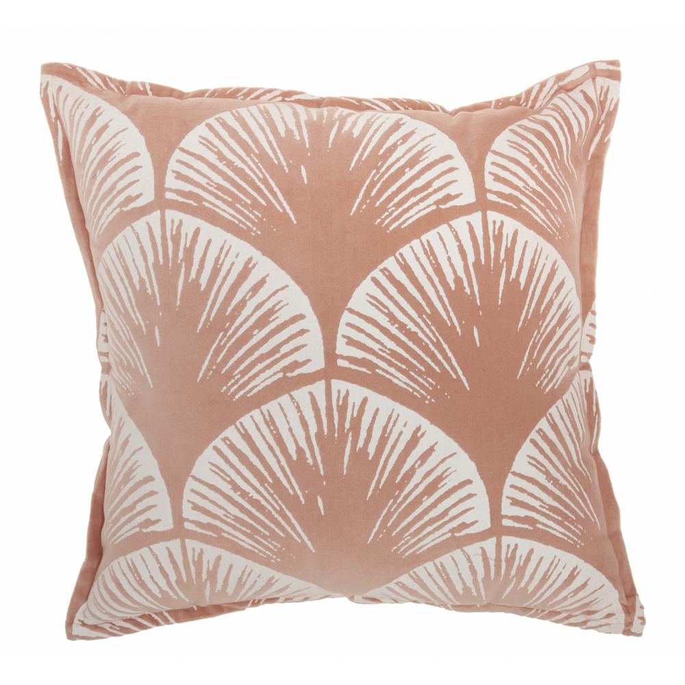 Coral and Ivory Scales Pattern Throw Pillow - 385974. The main picture.