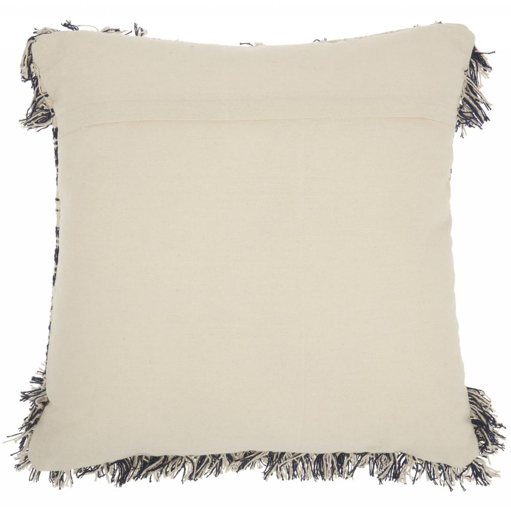 Navy and Ivory Textured Throw Pillow - 386111. Picture 2
