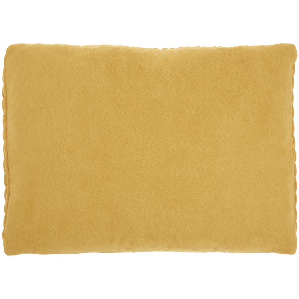 Mustard Yellow Chunky Braid Lumbar Pillow - 386148. Picture 2