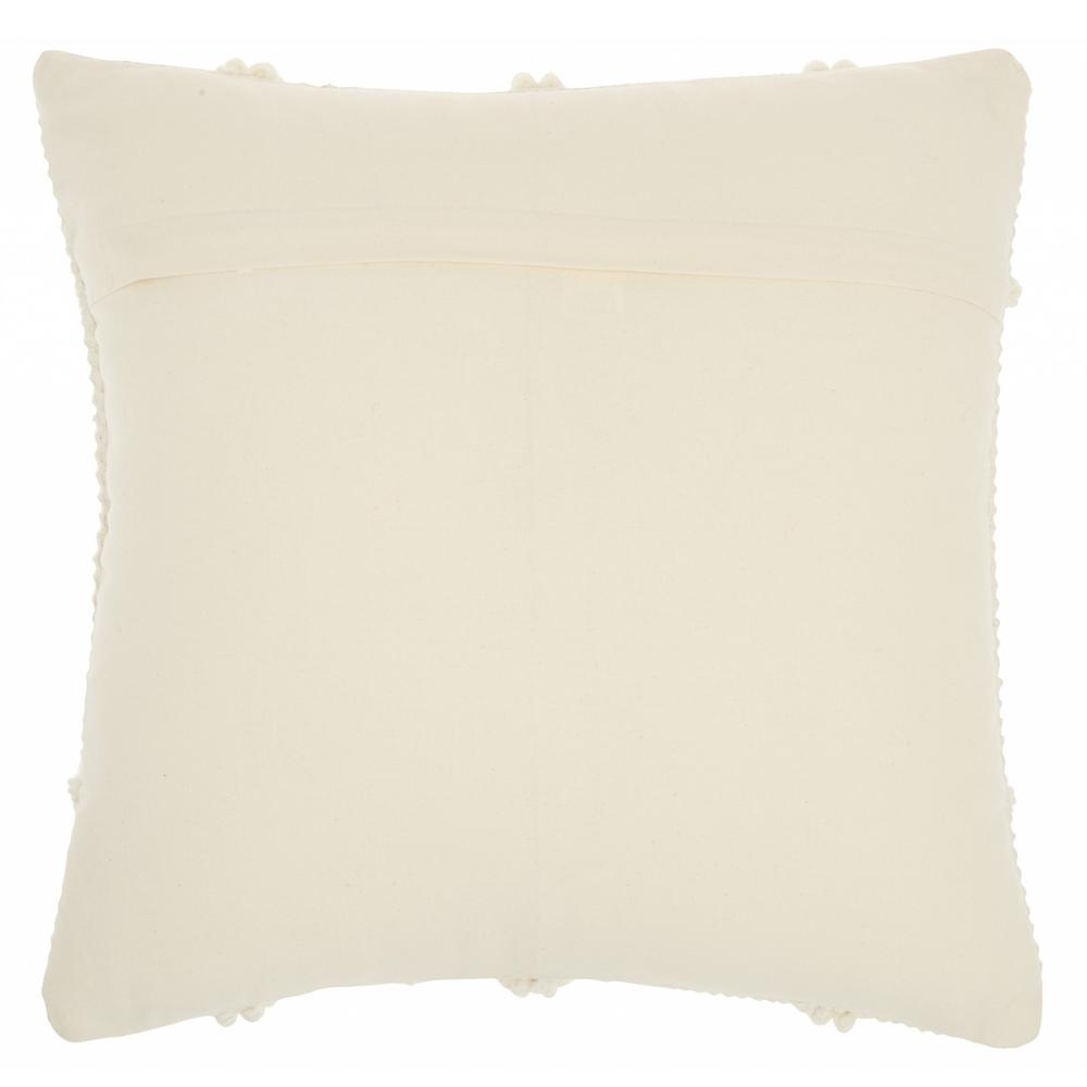 Ivory Textured Lattice Throw Pillow - 386164. Picture 2