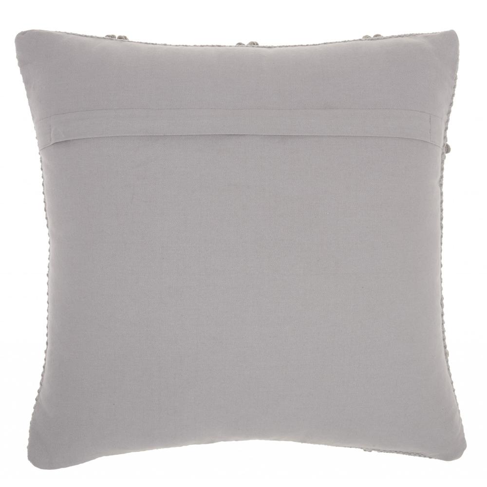 Light Gray Textured Lattice Throw Pillow - 386165. Picture 2