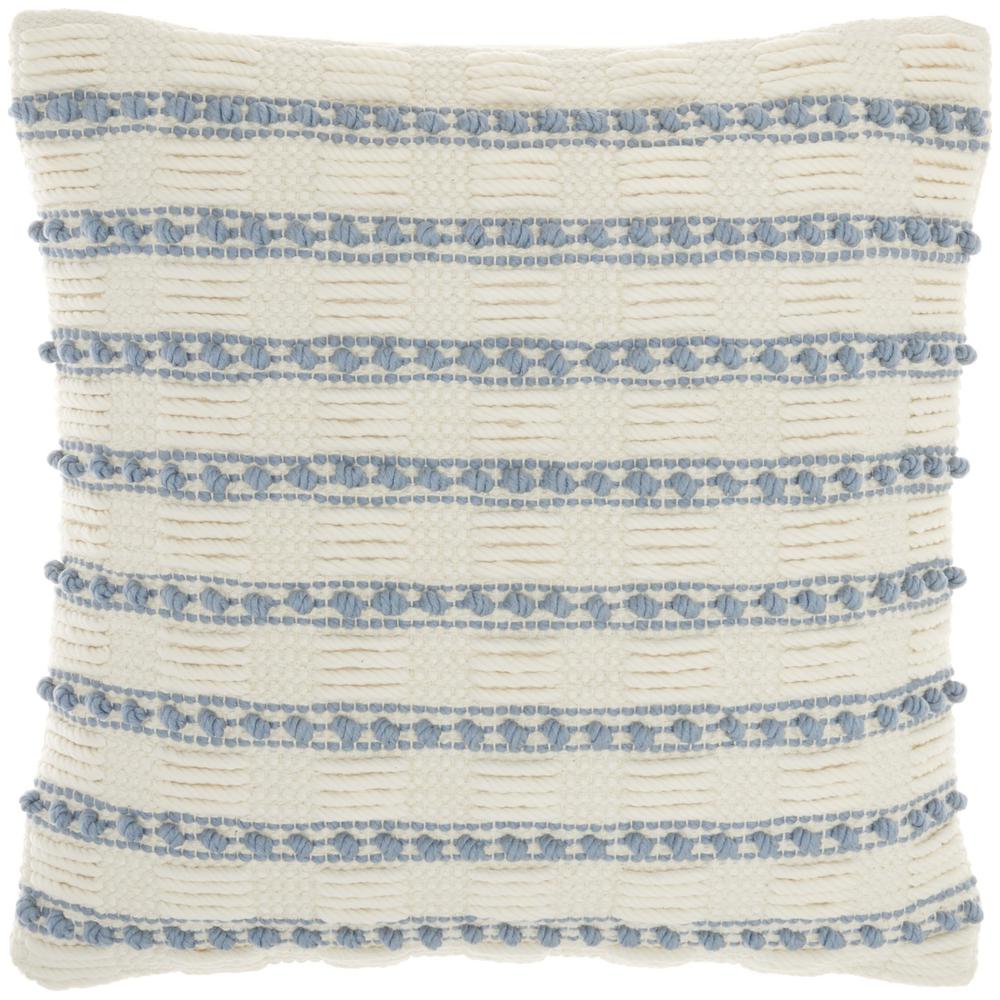 Accent Pillow-Cream Textured Stripes 18X18