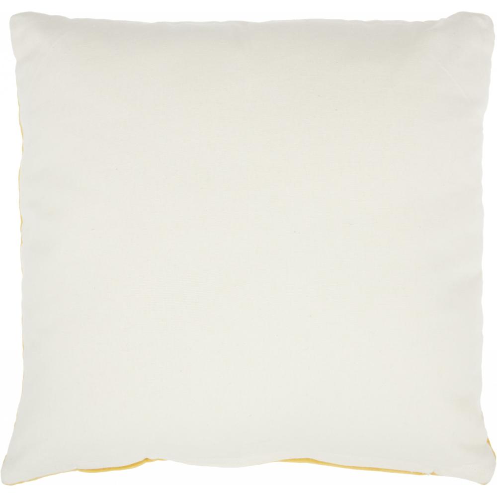 Yellow Velvet Modern Throw Pillow - 386360. Picture 2