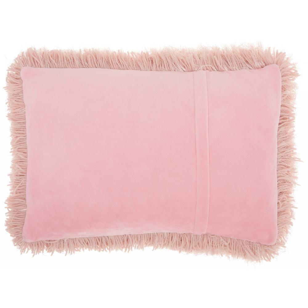 Pink Super Shaggy  Throw Pillow - 386414. Picture 2