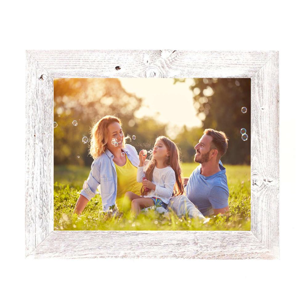 14" x 18" White Wash Wood Picture Frame - 386519. Picture 4