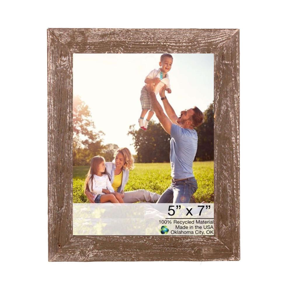 5" x 7" Rustic Farmhouse Brown Wood Frame - 386565. Picture 1