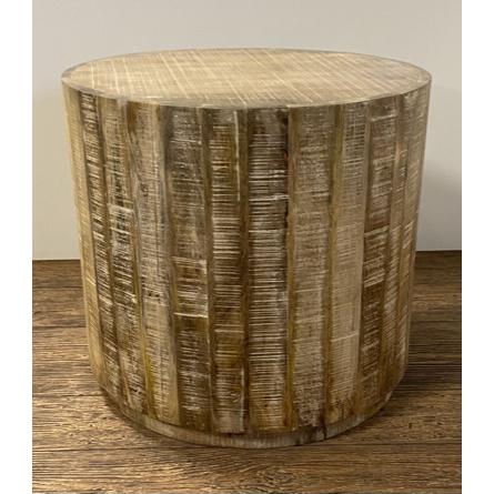 Updated Rustic Round Stump End Table - 387692. Picture 3