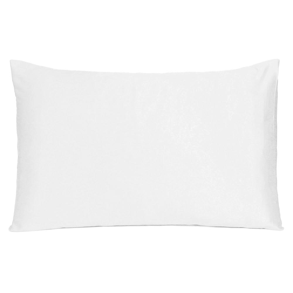 White Dreamy Set of 2 Silky Satin King Pillowcases - 387835. Picture 3
