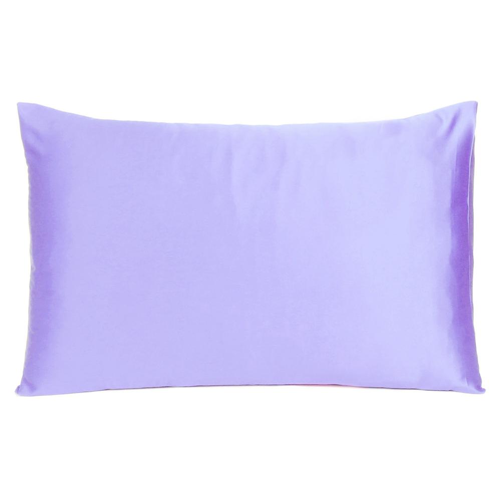Purple Dreamy Set of 2 Silky Satin King Pillowcases - 387837. Picture 3
