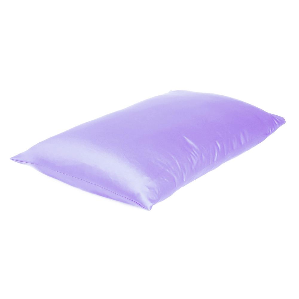 Purple Dreamy Set of 2 Silky Satin King Pillowcases - 387837. Picture 4