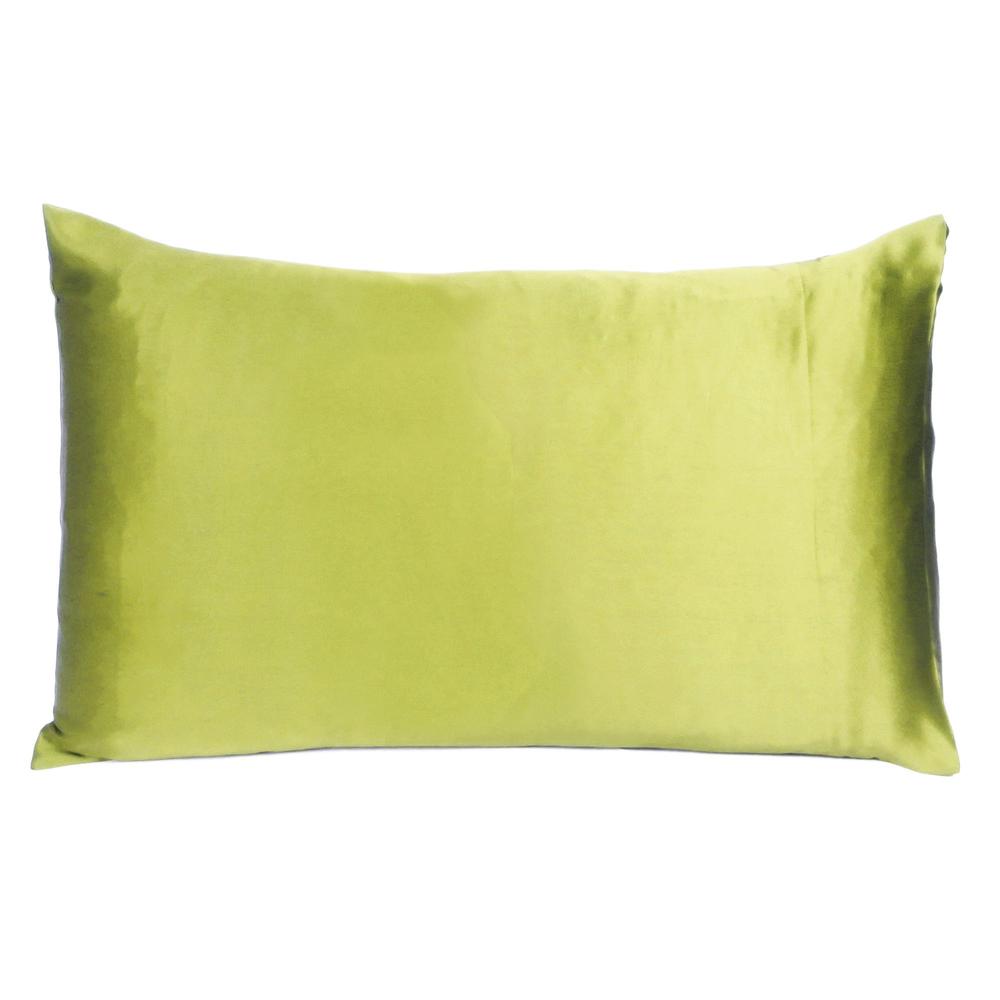 Lemongrass Dreamy Set of 2 Silky Satin King Pillowcases - 387842. Picture 3