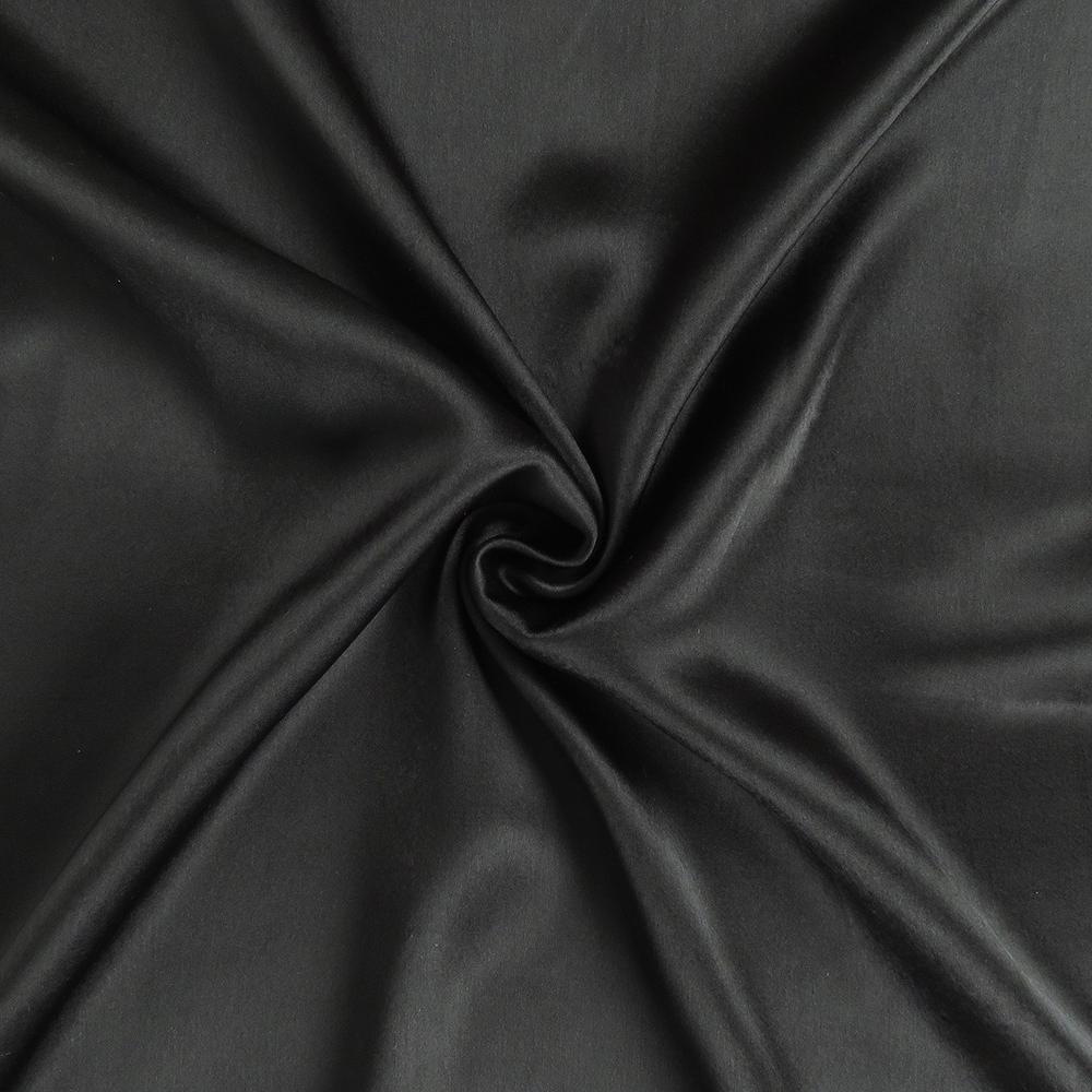 Black Dreamy Set of 2 Silky Satin Standard Pillowcases - 387859. Picture 6