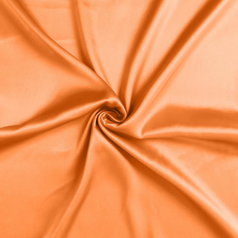 Orange Dreamy Set of 2 Silky Satin Queen Pillowcases - 387901. Picture 6
