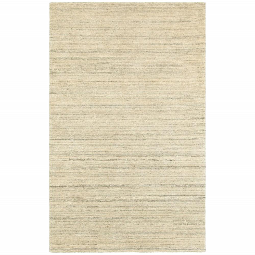 4’ x 6’ Two-toned Beige and GrayArea Rug - 387953. Picture 1