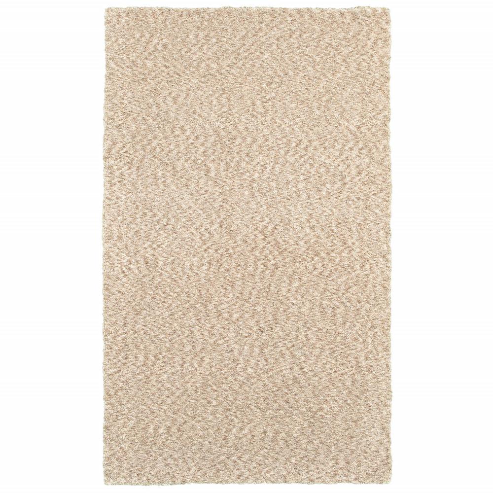 7’ x 10’ Modern Soft Tan Indoor Area Rug - 387979. Picture 1